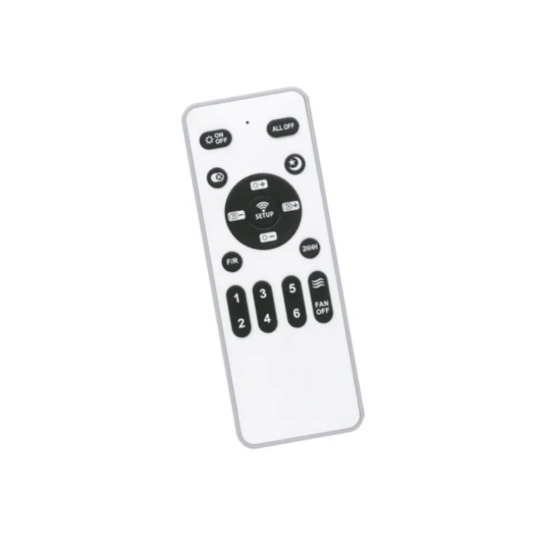 Ventilador de techo Dinirot blanco LED 50W 3CCT acabado blanco estilo moderno plafón con ventilador motor DC 50cm Ø