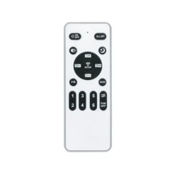 Ventilador de techo Dinirot negro LED 50W 3CCT acabado negro estilo moderno plafón con ventilador motor DC 50cm Ø