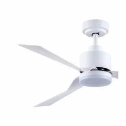 Ventilador de techo Ekos blanco LED 15w 3CCT acabado blanco estilo moderno motor DC 132cm Ø