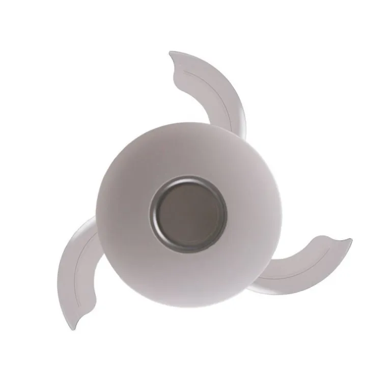 Ventilador de techo Gaby LED 35w 3CCT acabado blanco estilo moderno Rgb +Altavoz aspas plegables motor DC 106cm Ø
