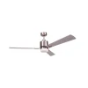 Ventilador de techo Indico LED 15w 4000k acabado níquel estilo moderno motor AC 122cm Ø