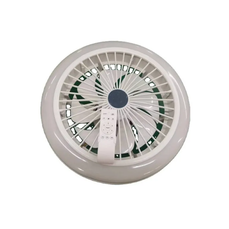 Ventilador de techo Iris LED 36w 3CCT RGB acabado blanco estilo moderno motor DC 45cm Ø