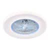Ventilador de techo Kitale LED 45w 3CCT acabado blanco estilo moderno plafón ventilador motor DC 59cm Ø