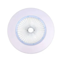 Ventilador de techo Kitale LED 45w 3CCT acabado blanco estilo moderno plafón ventilador motor DC 59cm Ø