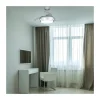 Ventilador de techo Lander Mini plata LED 46w 3CCT acabado acero plata estilo moderno aspas plegables motor DC 92cm Ø