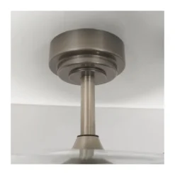 Ventilador de techo Martín níquel 72w LED integrado 3CCT acabado níquel estilo moderno aspas plegables motor DC 106cm Ø