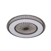 Ventilador de techo Mirabel marrón LED 40w 3CCT acabado marrón estilo moderno motor DC 56cm Ø