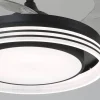 Ventilador de techo Safi LED 1X36w + 1X30w 3CCT acabado negro estilo moderno aspas plegables motor DC 106cm Ø