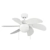 Ventilador de techo Tabit blanco 1xE27 acabado blanco aspas acabado blanco estilo moderno motor AC 84cm Ø