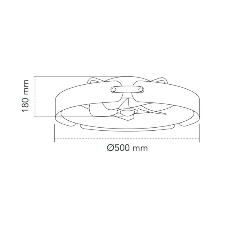 Ventilador de techo Tivoli marrón LED 50w 3CCT acabado marrón estilo rústico plafón ventilador motor DC 50cm Ø