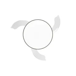 Ventilador de techo Venus Mini blanco/ceniza LED 46w 3CCT acabado blanco/ceniza estilo moderno aspas plegables motor DC 92cm Ø