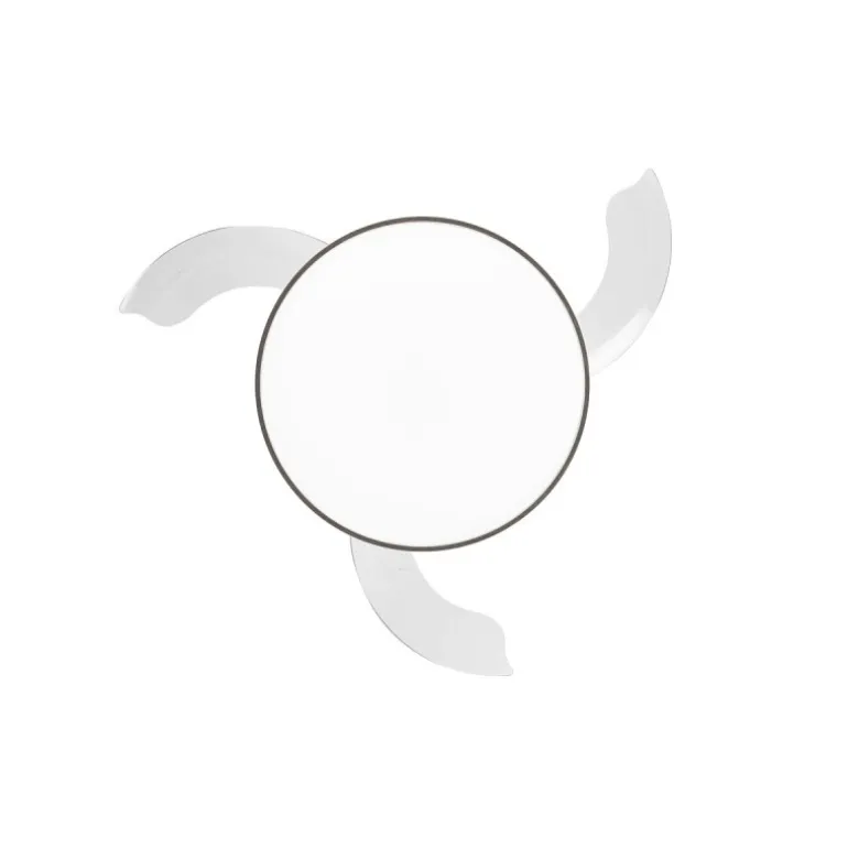 Ventilador de techo Venus Mini blanco/ceniza LED 46w 3CCT acabado blanco/ceniza estilo moderno aspas plegables motor DC 92cm Ø