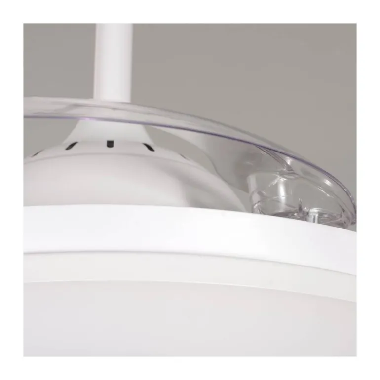 Ventilador de techo Vera blanco LED 35W 3CCT acabado blanco estilo moderno aspas plegables motor DC 106cm Ø